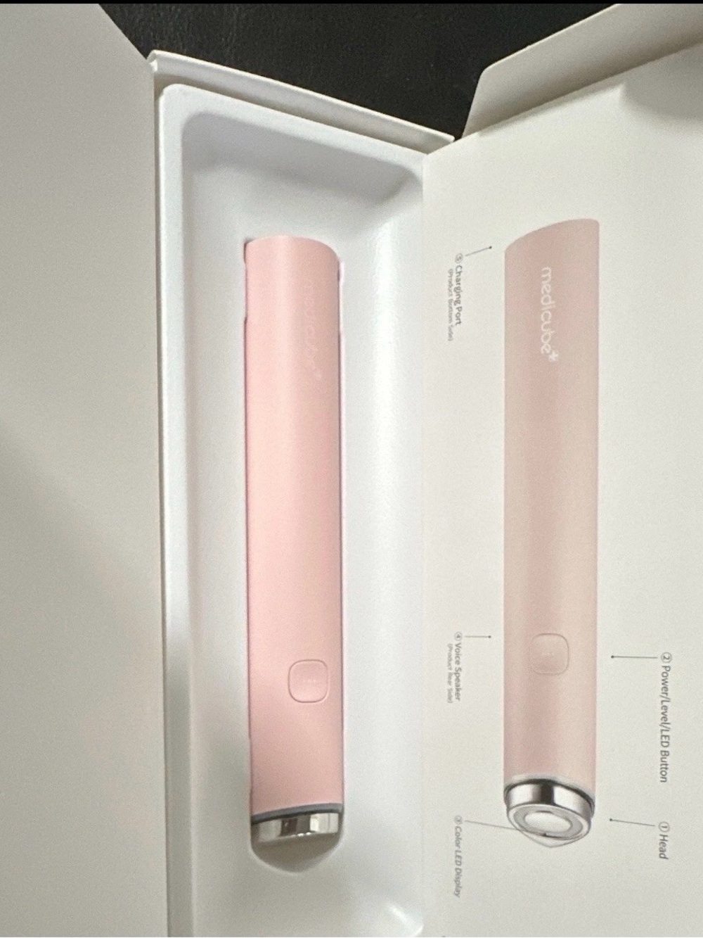 Pink LED Facial Massager for Women by mzdicube